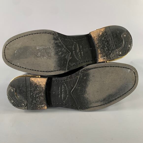 SALVATORE FERRAGAMO Size 8 Black Leather Yacht Loafers